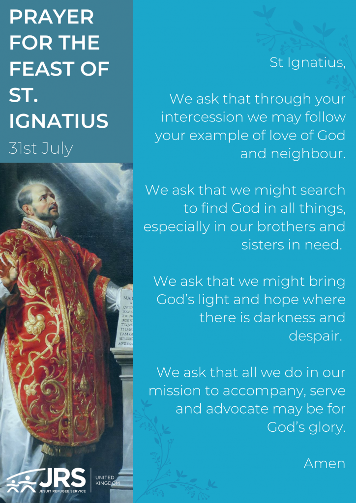 Prayer for the Feast of St. Ignatius JRS UK