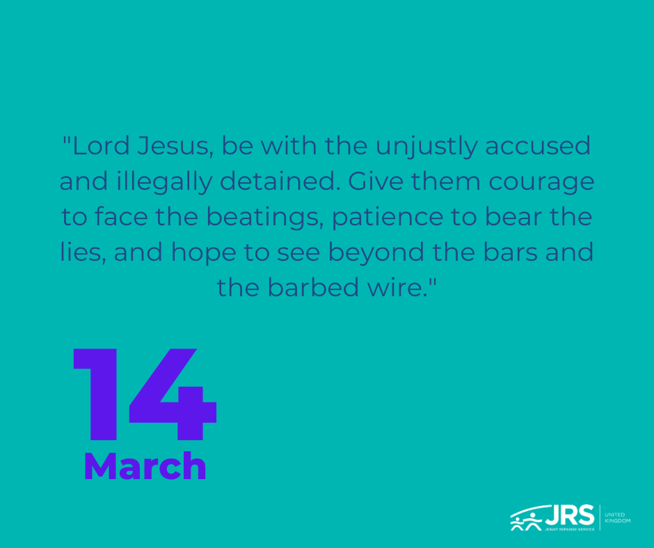 Lord Jesus, be with the unjustly accused and illegally detained. Give them courage to face the beatings, patience to bear the lies, and hope to see beyond the bars and the barbed wire.