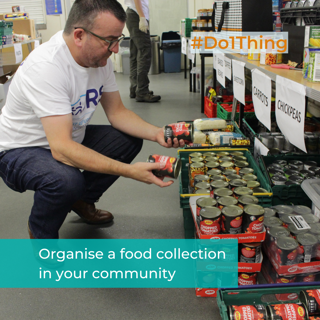 Organise a food collection in your community