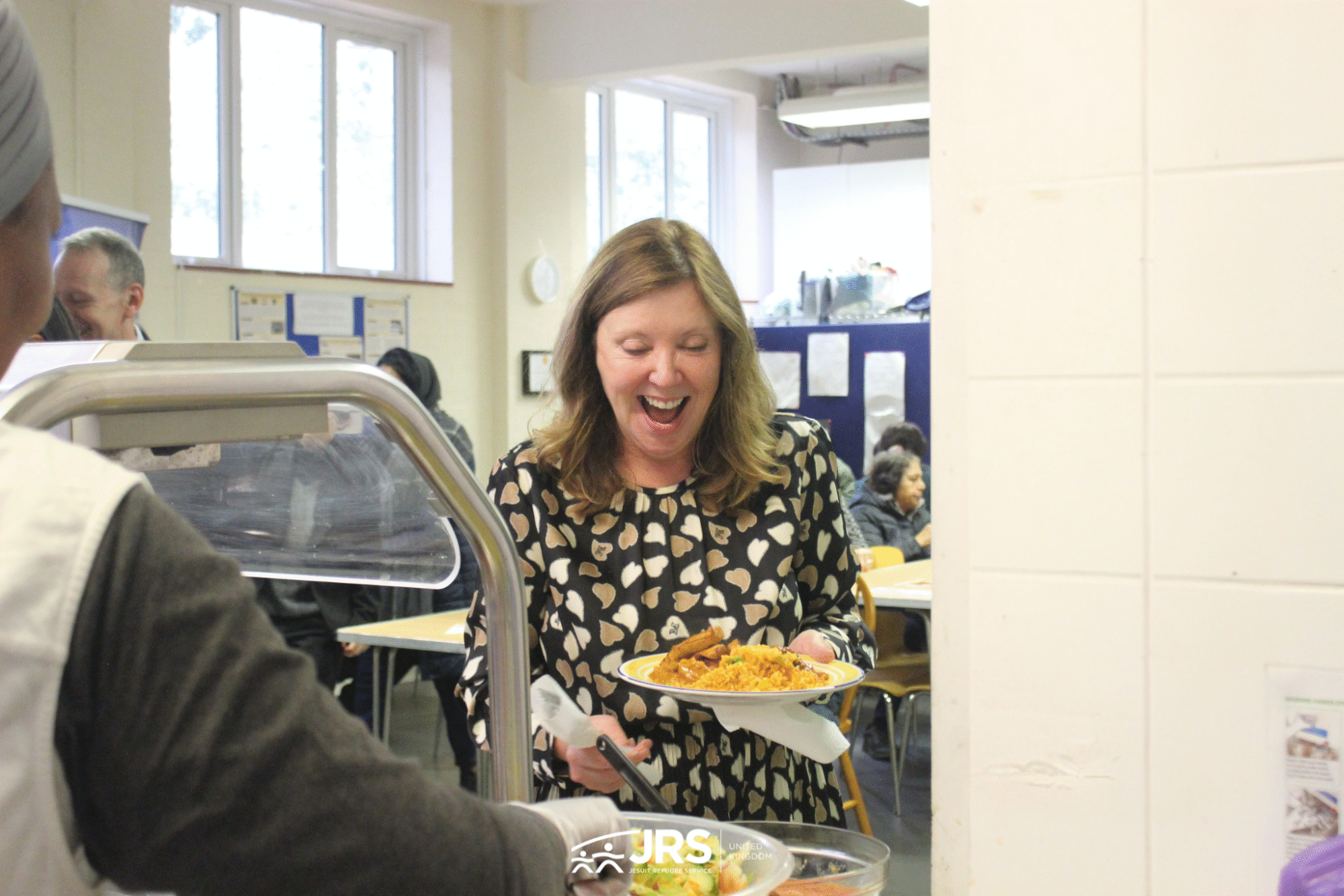 Children's Commissioner tries food at the JRS social drop-in