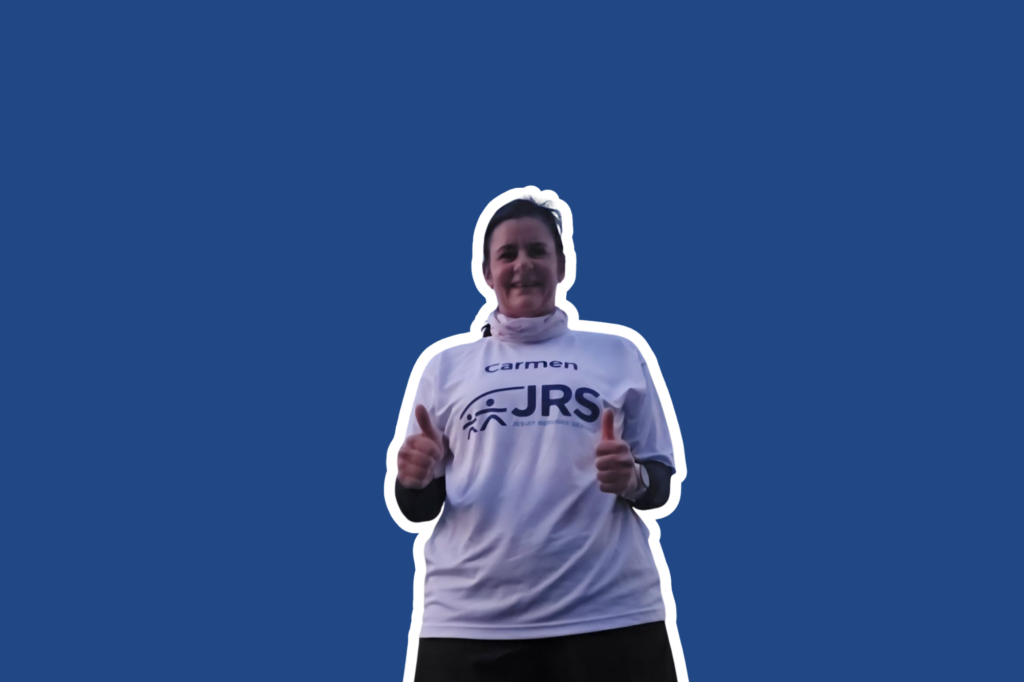 Carmen, 2026 London Marathon runner with Team JRS UK
