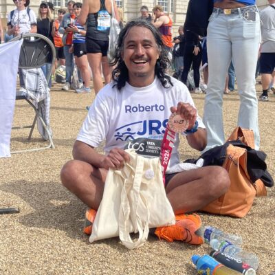 Running in solidarity: Team JRS UK at the London Marathon 2026