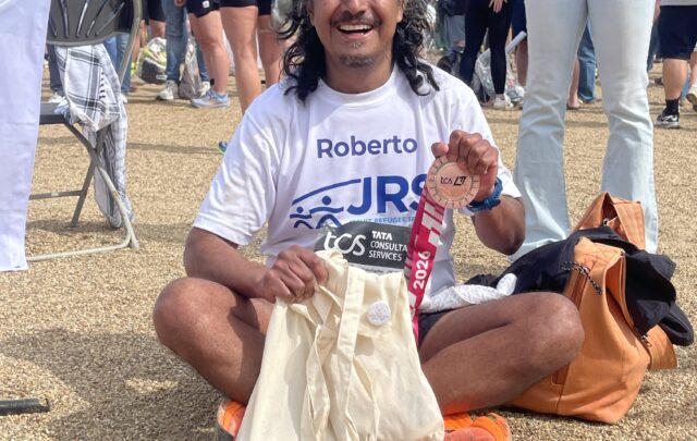Running in solidarity: Team JRS UK at the London Marathon 2026
