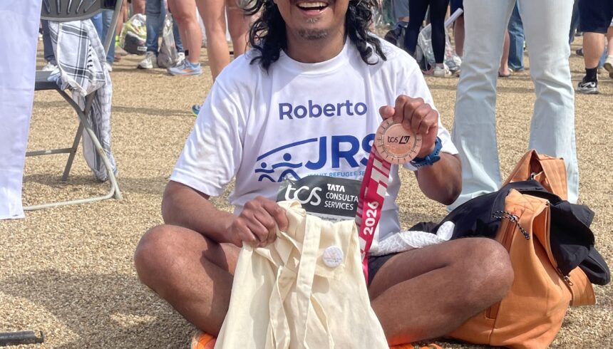 Running in solidarity: Team JRS UK at the London Marathon 2026